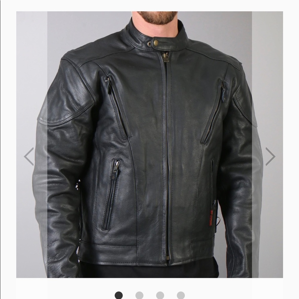 Motorcycle Men's Jacket size 48 Hot Leathers